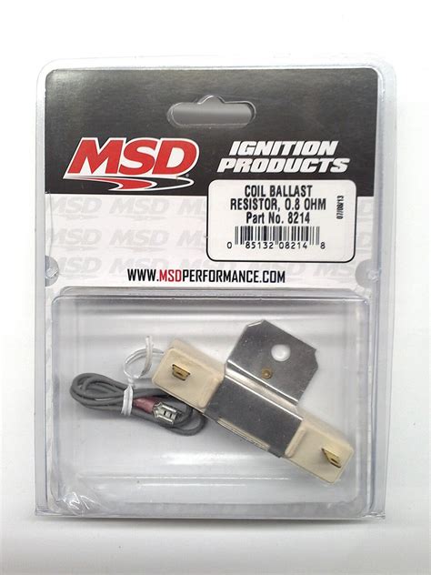 Msd 8214 Msd Ignition Coil Ballast Resistor 08 Ohm Stock Points