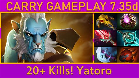 Yatoro雨 Phantom Lancer 110k Hero Damage Carry Gameplay 7 35d Dota