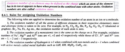 SOLUTION: Oxidation numbers and rules - Studypool