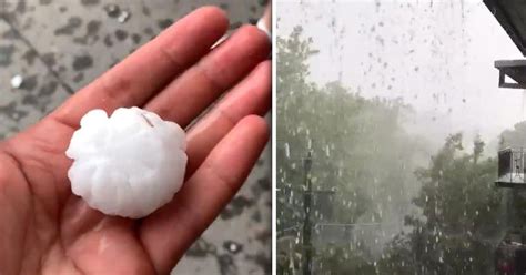melbourne geteisterd door gigantische hagelstenen video telegraafnl