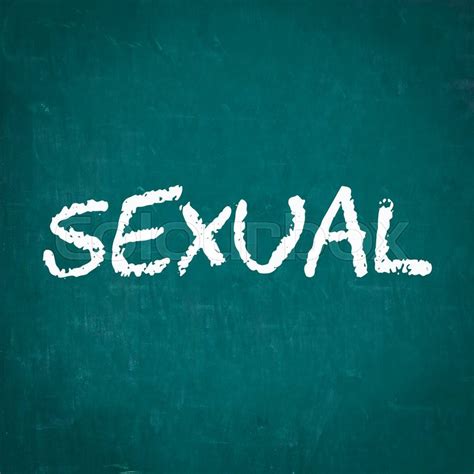 Sexual Written On Chalkboard Stock Image Colourbox