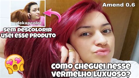 Ruivo Cabelo Vermelho Intenso Colora O Amend Dekapcolor Yam