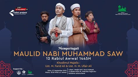 Live Memperingati Maulid Nabi Muhammad Saw H H Masjid Jami