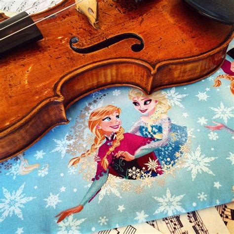 Blue Frozen Anna And Elsa Handmade Violin Bag Frozen Anna Etsy