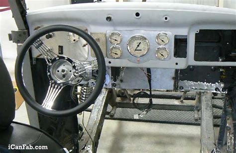 The 1936 Plymouth Coupe Dashboard - iCanFab Custom Street / Drag Race Cars For Sale