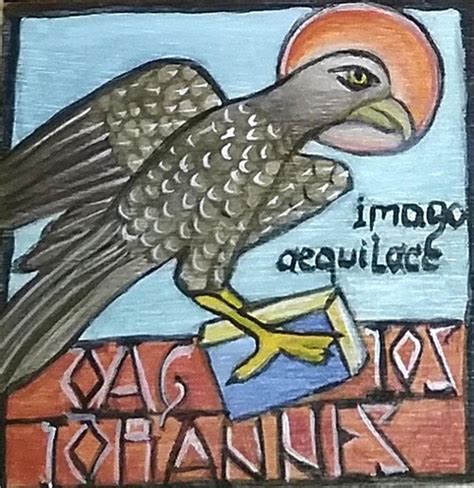 St John The Evangelist Symbol Eagle Byzantine Icon By Licia Atelier