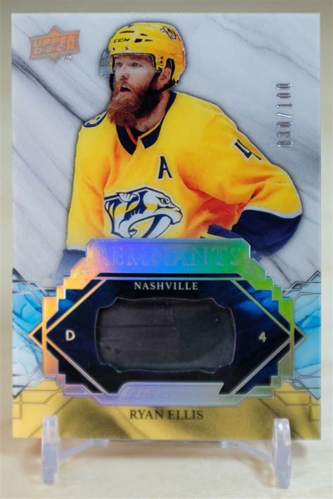 Upper Deck Engrained Remnants Ryan Ellis R Re Nashville