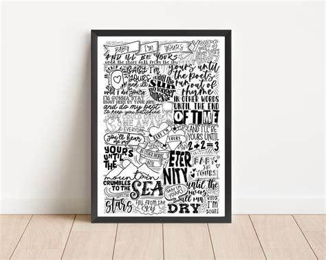 Arctic Monkeys Baby Im Yours Doodle Fan Poster Art Music Lover Gift