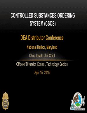 Fillable Online Deadiversion Usdoj Controlled Substances Ordering