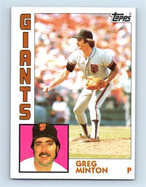 1984 Topps Greg Minton San Francisco Giants 205 Ebay