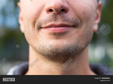 Beautiful Male Lips Image Photo Free Trial Bigstock