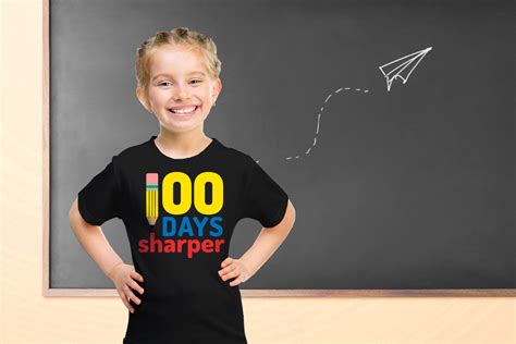 School 100 Days Sharper Pencil SVG Graphic By DesignedByGeeks