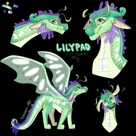 Lilypad Is A Hybrid Between A Seawing And A Rainwing But She Has A Very Distant Silkwing