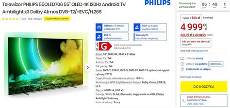 Super Promocja Na Philips OLED 55 Cali RtvManiaK Pl