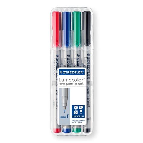 ปากกา Staedtler Lumocolor Non Permanent 4 สี นัดพบเครื่องเขียน