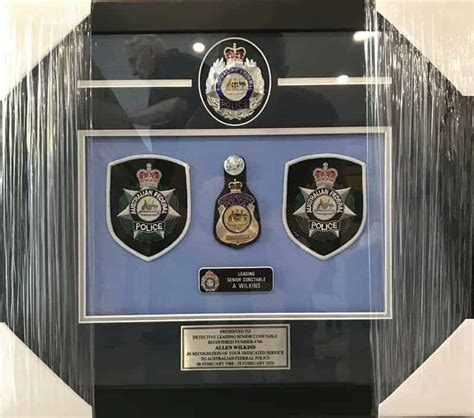 Personalised Police Framed Displays Replica Medals And Awards