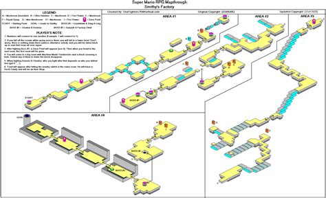 Super Mario Rpg Legend Of The Seven Stars Smithy S Factory Map Map For Super Nintendo By