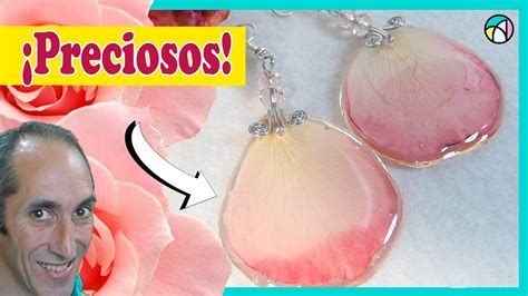 INCREÍBLES PENDIENTES O ARETES DE PÉTALOS DE ROSA NATURALES con