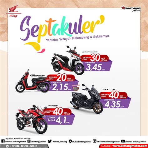 Spektakuler September Bintang Motor Palembang Honda Bintang Motor