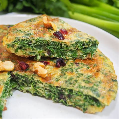 Kuku sabzi - Persian herb frittata - Caroline's Cooking