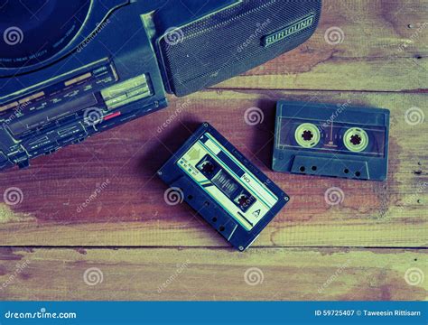 Cassette Tape And Player Vintage Color Tone Stock Image Image Of Style Stereo 59725407