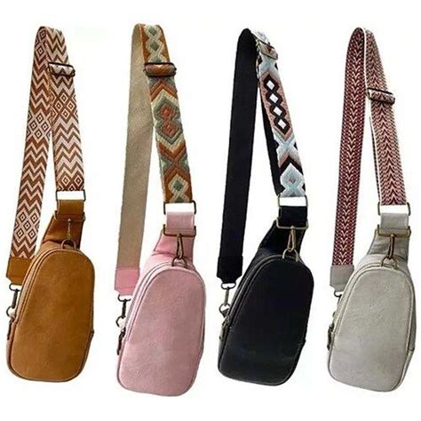 Women S Crossbody Bag Chest Bag Pu Leather Outdoor Daily Large Capacity