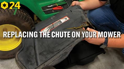 How To Replace John Deere Mower Chute Youtube