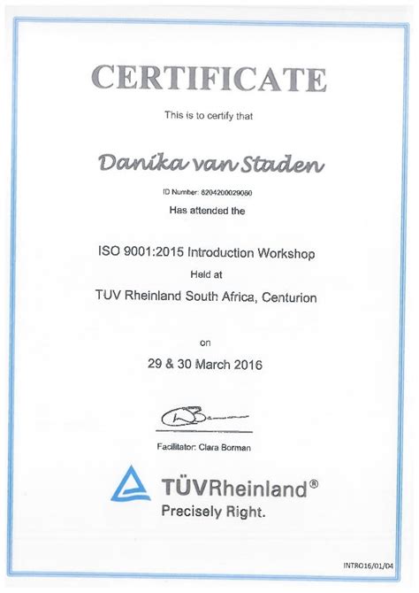 TÜv Rheinland Iso 9001 2015 Introductionpdf