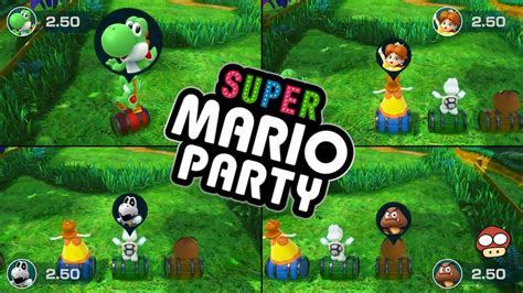 Mariothon Toad Cup Gameplay Minigame Super Mario Party Yoshi Vs Daisy Vs Dry Bones Vs Goomba