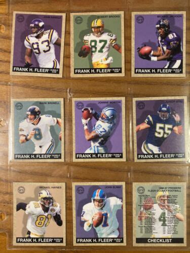 1997 FLEER GOUDEY NFL FOOTBALL SET SAYERS FAVRE EMMIT RANDLE ELWAY