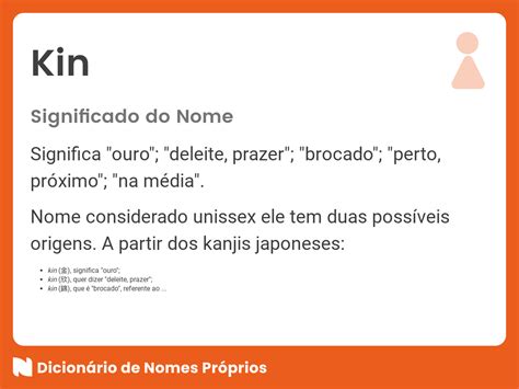 Significado Do Nome Kin Dicionário De Nomes Próprios