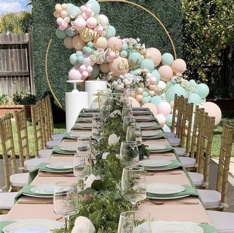 Pin By Lady Montemar On Balloons Outdoor Baby Shower Backyard Baby