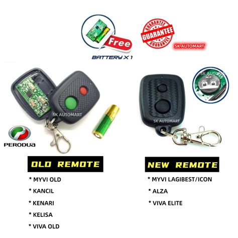 Perodua Remote Alza Myvi Old Lagi Best Icon Viva Elite Viva