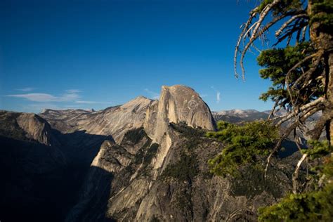 Beautiful View of Half Dome Stock Photo - Image of overlook, glacier ...