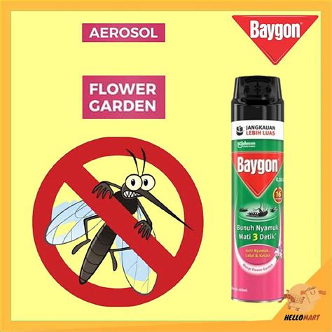 Jual Original Baygon Aerosol Spray Flower Garden Ml Baygon Anti