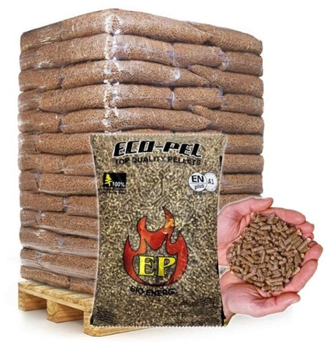 PELLET PREMIUM PALETA 65 WORKÓW 975KG WYDAJNY OPAŁ DRZEWNY 6MM ERLI pl