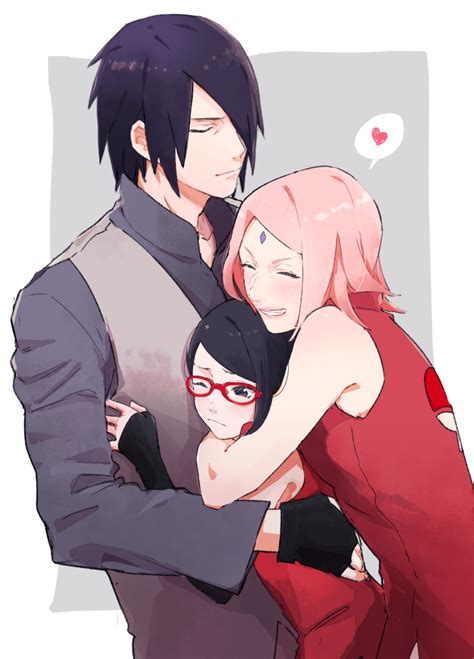 Haruno Sakura Uchiha Sasuke And Uchiha Sarada Naruto And 2 More