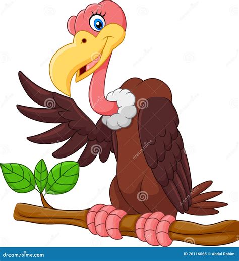 Cartoon Vulture Presenting Stock Vector Illustration Of Smile 76116065