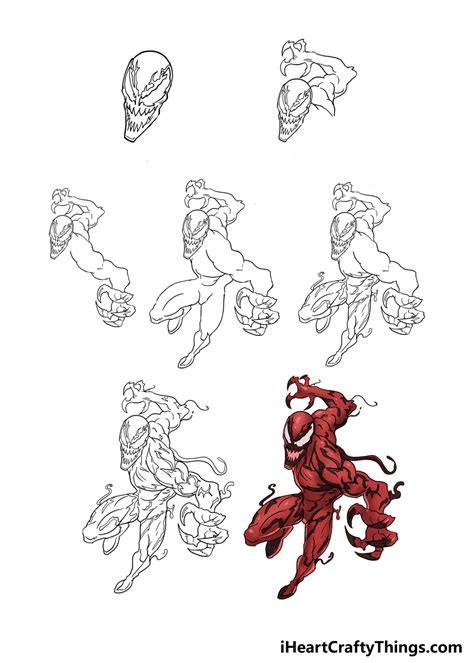 How To Draw Venom And Carnage