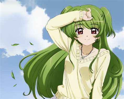 Green Haired Girl Глаза аниме Девушки из аниме Персонажи аниме