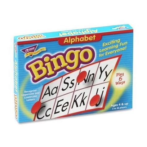 Trend Alphabet Bingo Learning Game Themesubject Learning Skill
