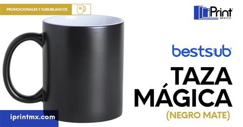 Taza Mágica Negra Mate de 11 Oz iPrint de México