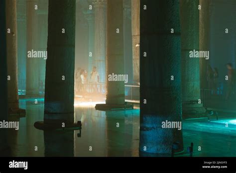 Yerebatan Sarnici Or The Basilica Cistern With New Ambient Lights