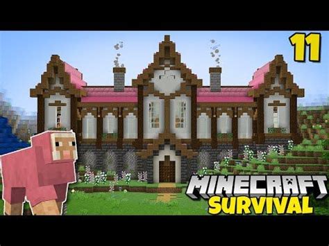 I Built a Cute Pink Mansion in Minecraft 1.18 | Survival Let's Play #11 ...