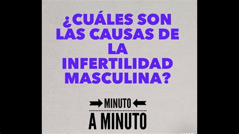 Cuáles son las causas de la infertilidad masculina YouTube