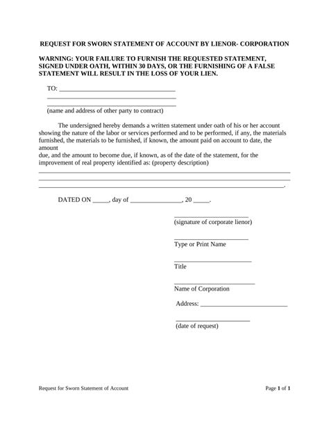 Sworn Statement Account Sample Fill Out Sign Online Dochub