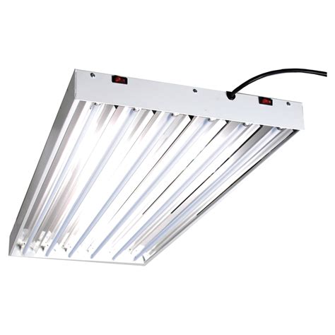 Hydrofarm Designer T5 System 4 Foot 6 Tube Fluorescent Grow Lights With