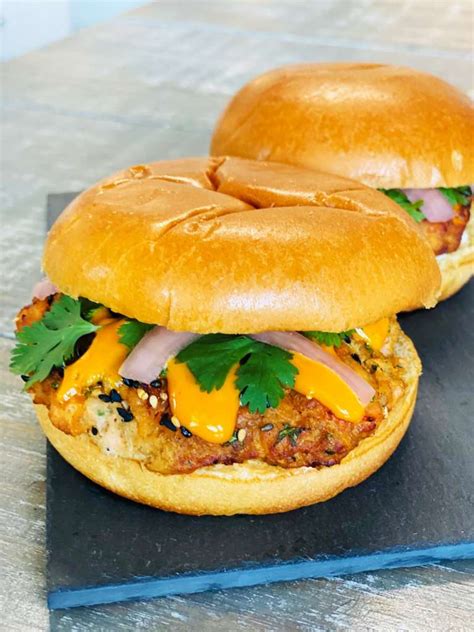 Air Fryer Hoisin Salmon Burgers Cooks Well With Others