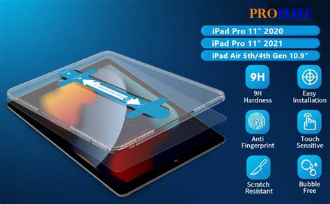 ProElite Tempered Glass Screen Protector For Apple IPad Air 5th 4th Gen