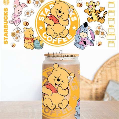 Winnie The Pooh Uv Dtf Wrap Etsy